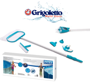 INTEX - KIT PULIZIA ASPIRAT./PULITORE X PISCINE C/ASTA ALL. CM 279 28003