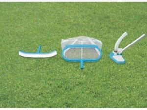 INTEX - SET PULIZIA DELUXE ( RETINA-SPAZZOLA-ASPIRATORE) UTILIZZABILE C/ASTA CAF 72610