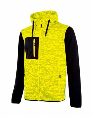 U-POWER - Felpa yellow fluo RAINBOW